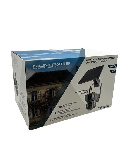 Caméra de surveillance 360° Wi-Fi et 4G CAM1200