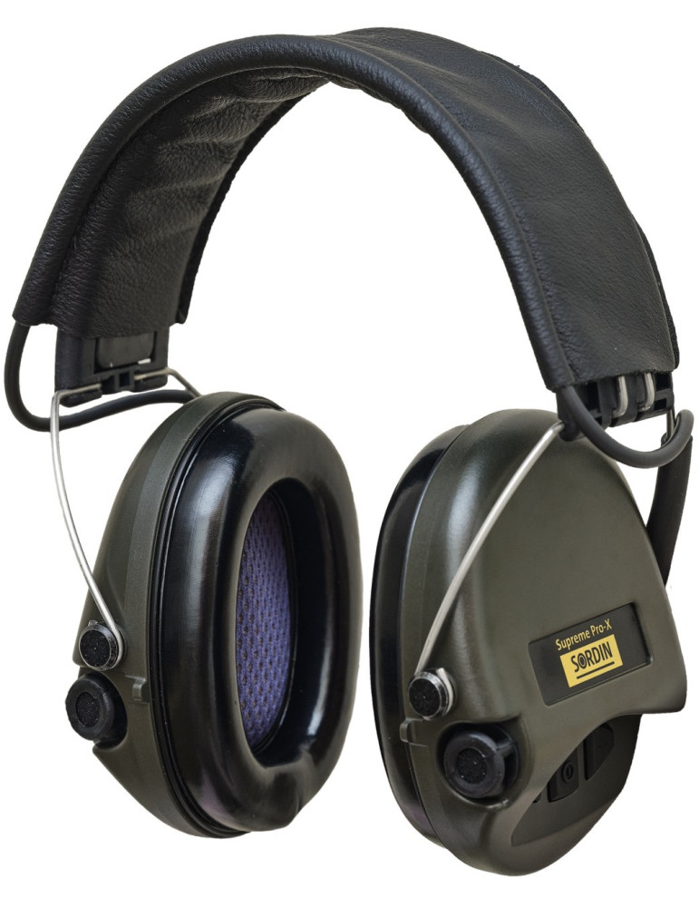 Casque Sordin Supreme Pro X Cuir (électronique SordinHEAR2)