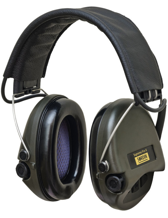 Casque Sordin Supreme Pro X Cuir (électronique SordinHEAR2)