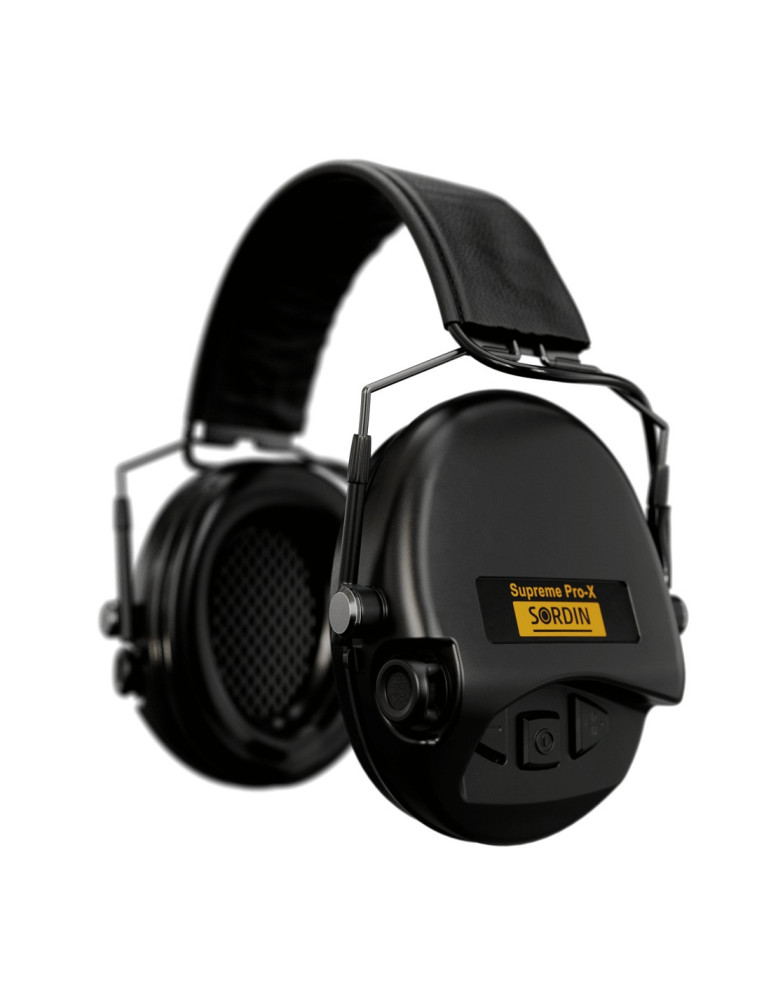 Casque Sordin Supreme Pro X Slim Cuir (électronique SordinHEAR2)