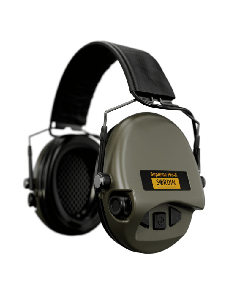 Casque Sordin Supreme Pro X Slim Cuir (électronique SordinHEAR2)
