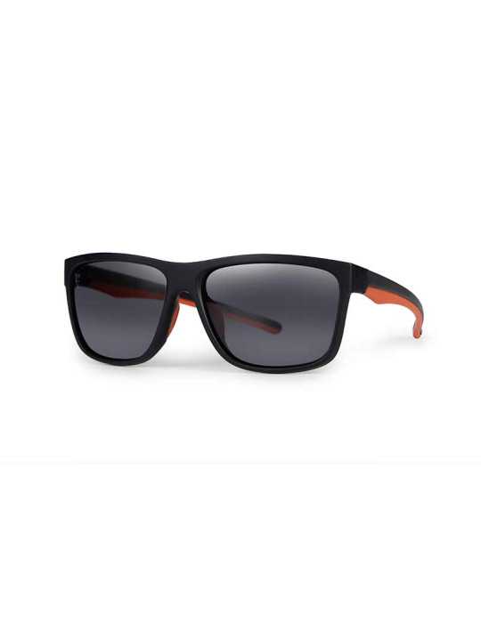 Fox Collection Sunglasses Black & Orange - Verres Gris – natusport