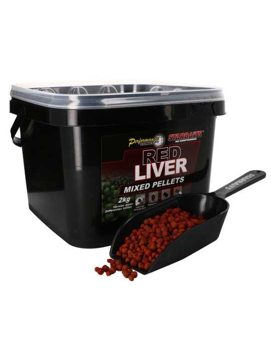 Starbaits Mixed Pellets Red Liver – natusport