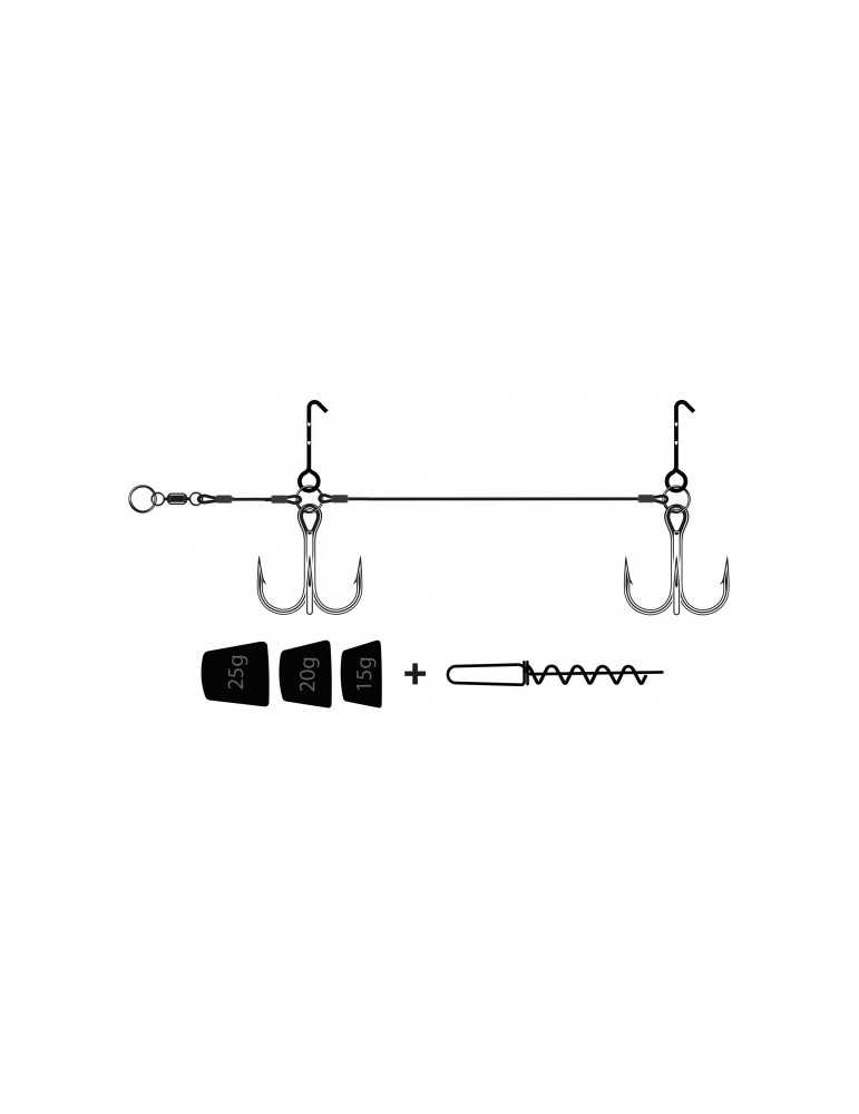 Rapala Lot de 3 Lignes Montées Gros Poissons – natusport