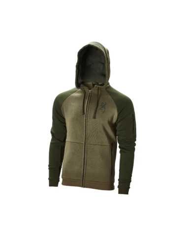 Sweatshirt Zip Browning Snapshot Two Tones Vert Taille XL – natusport 2