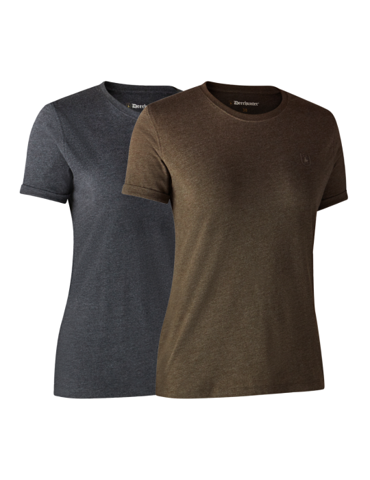 Lot de 2 T-shirts Deerhunter Basiques Femme T38 – natusport