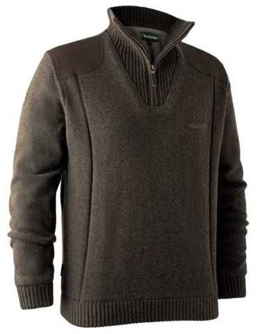 Pull Deerhunter Carlisle Marron Foncé Taille L – natusport