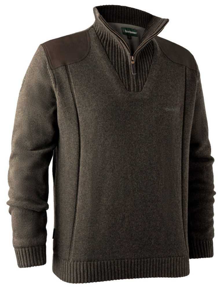 Pull Deerhunter Carlisle Marron Foncé Taille L – natusport