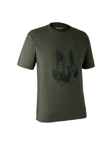 T-Shirt Deerhunter Bouclier Vert Taille 2XL – natusport