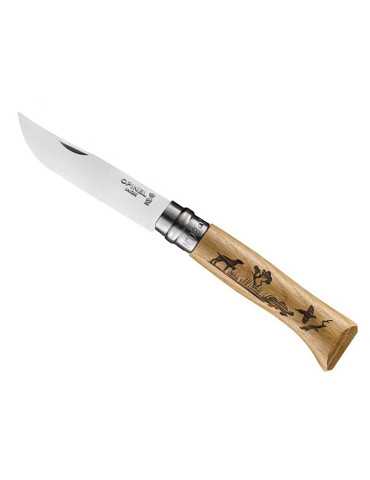 Couteau Opinel N°8 Gravure Chien – natusport 2