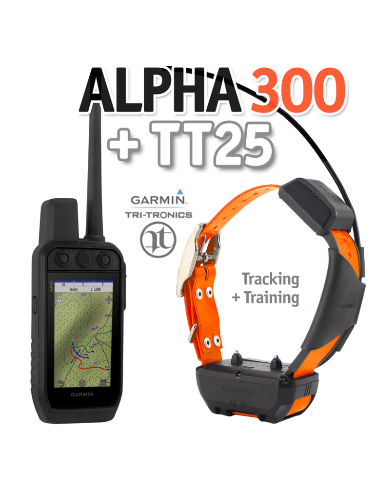 Pack GPS Garmin Alpha 300F + Collier TT25 Version F – natusport
