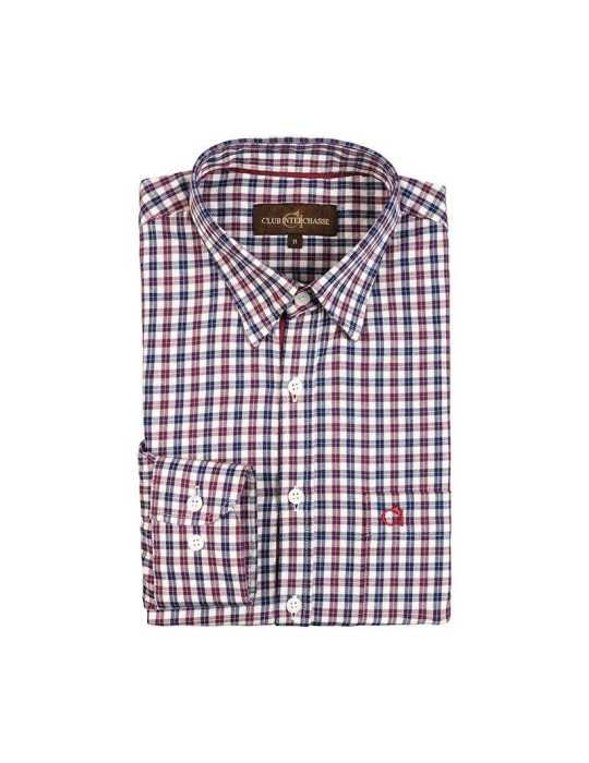 Chemise Interchasse Ambroise Bordeaux Bleu Taille M – natusport