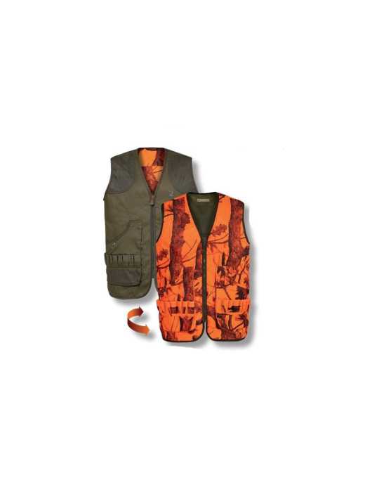 Gilet de Chasse Percussion Savane Réversible Taille S – natusport