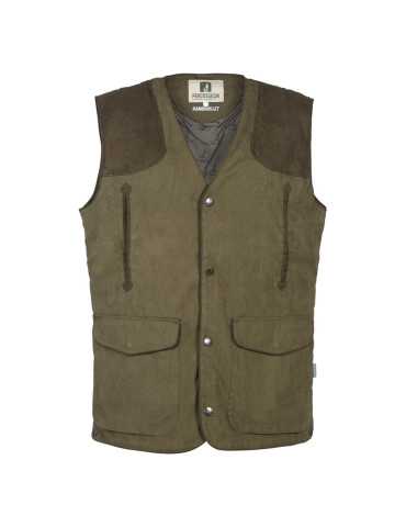 Gilet de Chasse Femme Percussion Rambouillet Kaki Taille M