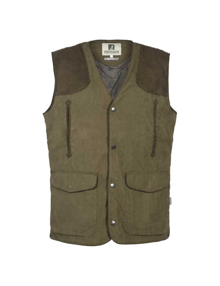 Gilet de Chasse Femme Percussion Rambouillet Kaki Taille M – natusport