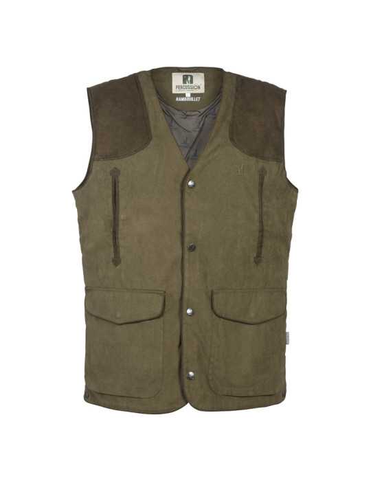 Gilet de Chasse Femme Percussion Rambouillet Kaki Taille M – natusport