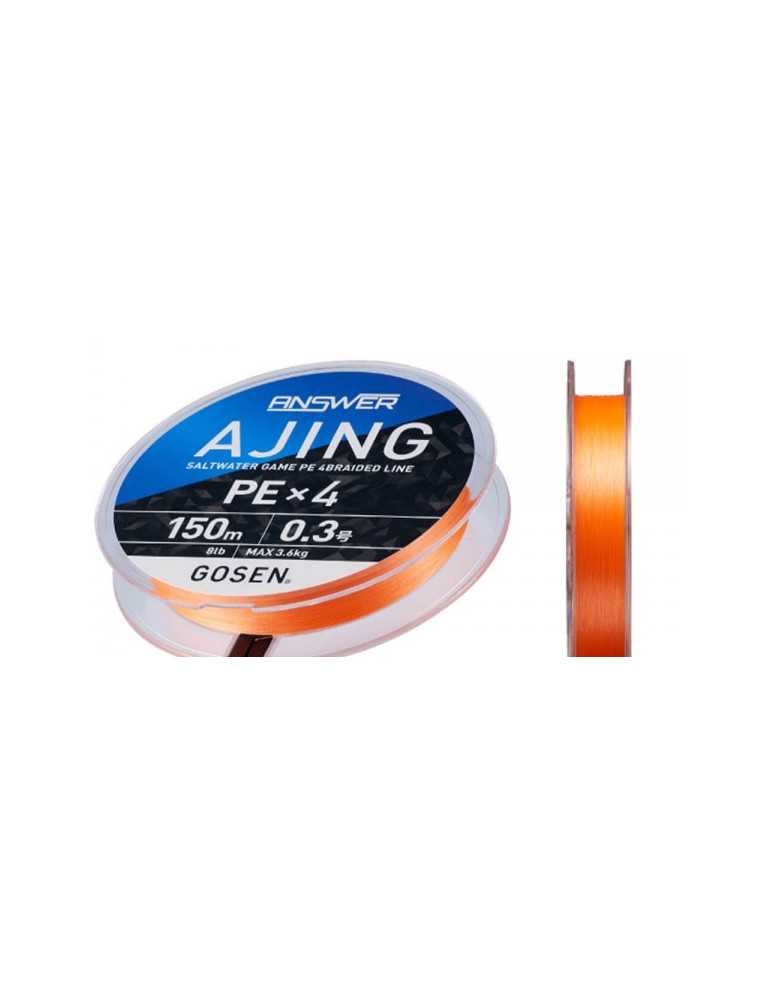 Fil Tressé Gosen Answer Ajing X4 150m 0,09mm – natusport