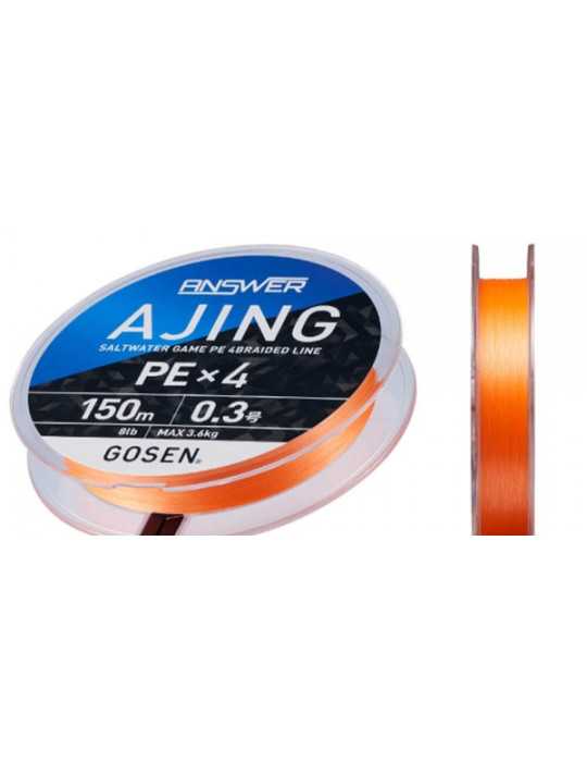 Fil Tressé Gosen Answer Ajing X4 150m 0,09mm – natusport
