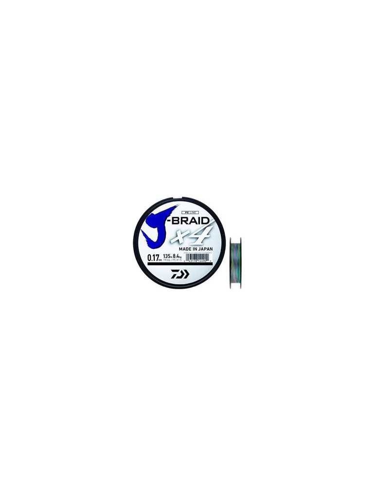 Tresse Daiwa J-Braid 4 0.29mm 1500m Multicolore – natusport