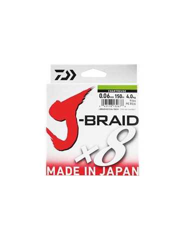 Tresse Daiwa J-Braid 8B 0.10mm 150m
