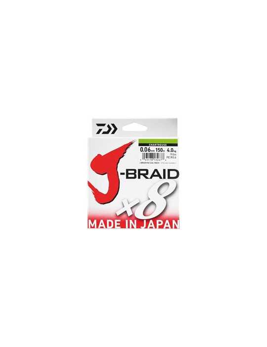 Tresse Daiwa J-Braid 8B 0.10mm 150m – natusport