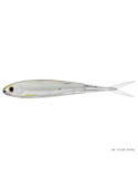 Leurre Souple LiveTarget Twitch Minnow 95 mm Silver/Blue