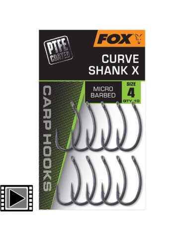 Hameçons Fox Curve Shank X Taille 4 – natusport 2