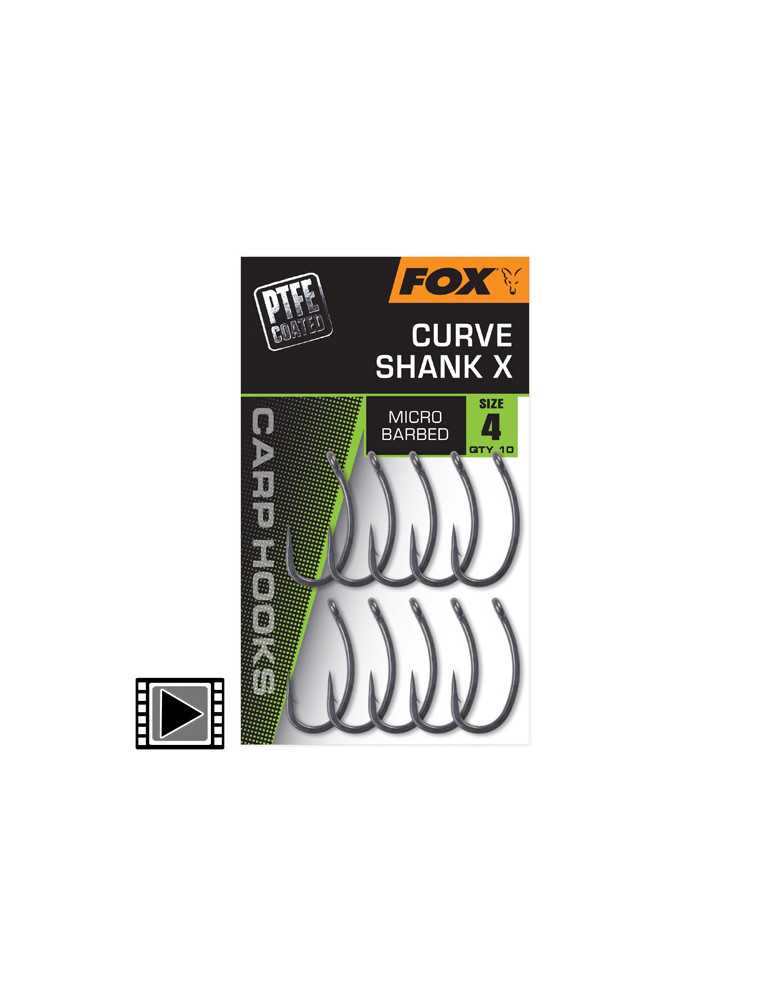 Hameçons Fox Curve Shank X Taille 4 – natusport