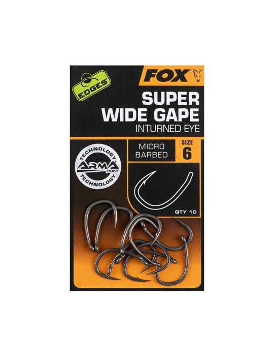 Hameçon Fox Super Wide Gape Taille 6 – natusport