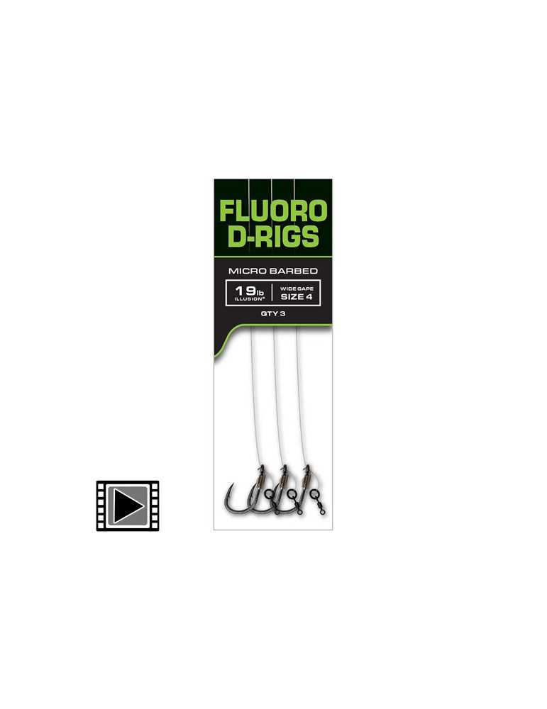 Montage Fox Ready Rigs Fluorocarbone D-Rig Taille 4 – natusport
