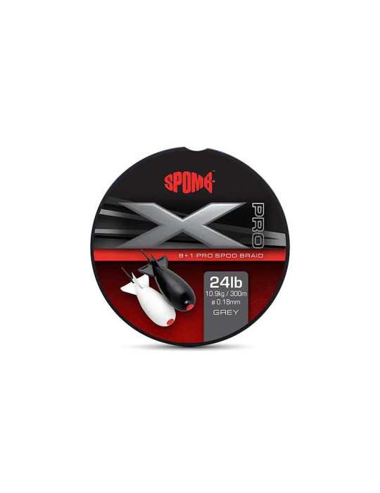 Fil Tresse Fox X Pro Braid Grey 8+1 0,18 mm – natusport