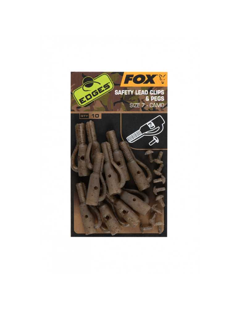 Émerillon Fox Slik Lead Clip & Pegs Camo Taille 7 – natusport