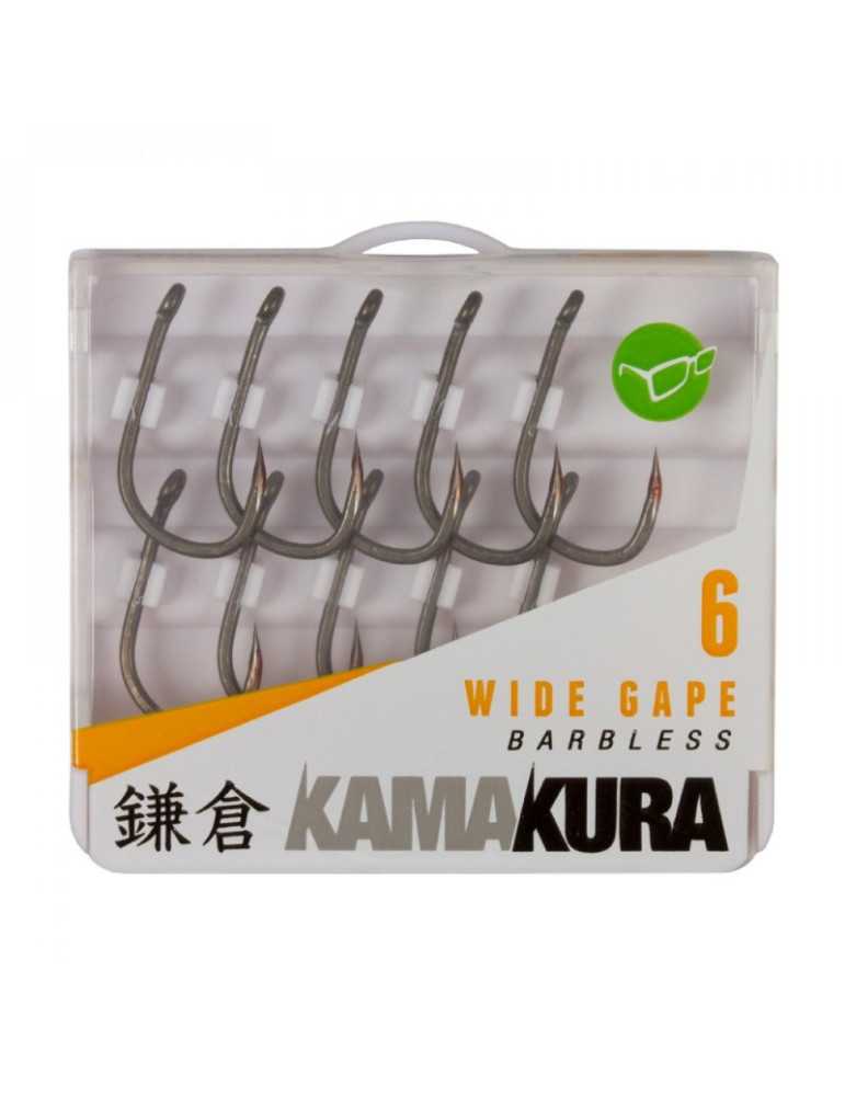 Hameçon Korda Kamakura Wide Gape Taille 6 Sans Ardillon – natusport