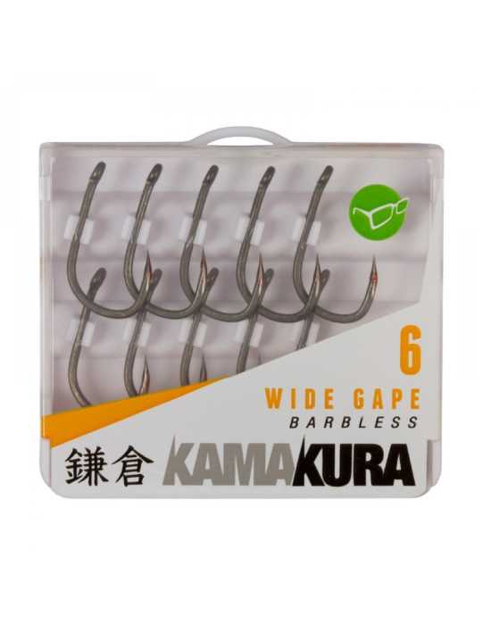 Hameçon Korda Kamakura Wide Gape Taille 6 Sans Ardillon – natusport