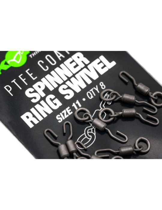 Émerillon Korda PTFE Spinner Ring Swivels Taille 11 (8 pièces) | Natus – natusport