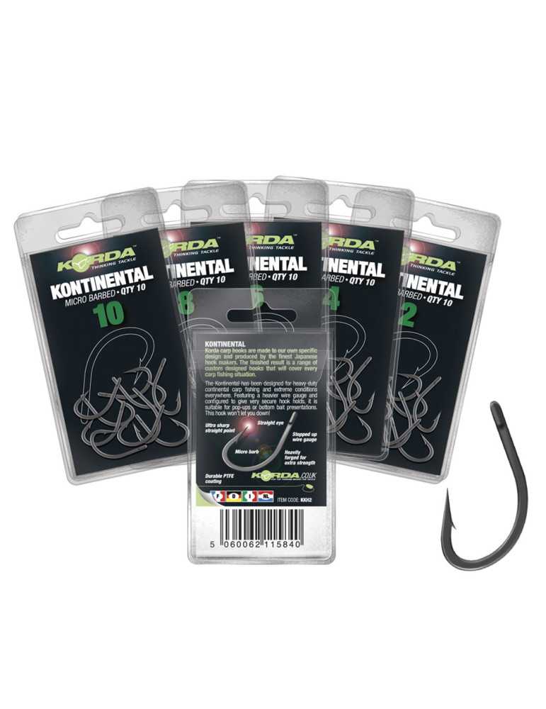 Hameçon Korda Kontinental Hook Taille 8 – natusport