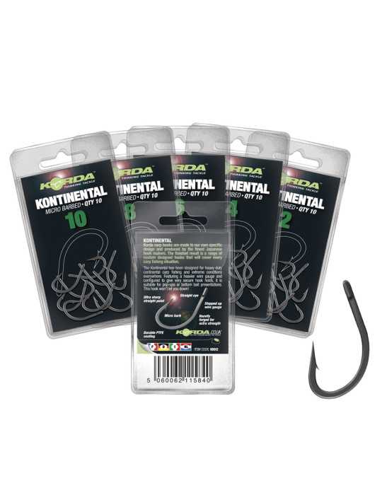 Hameçon Korda Kontinental Hook Taille 8 – natusport