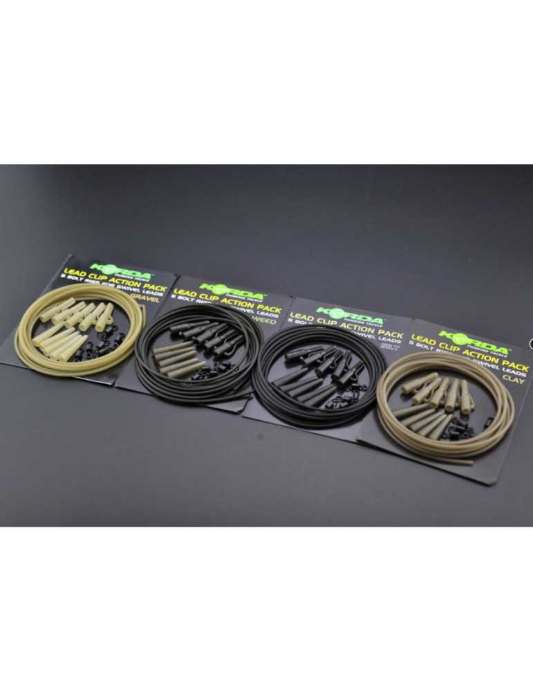 Montage Korda Lead Clip Action Pack Clay – natusport