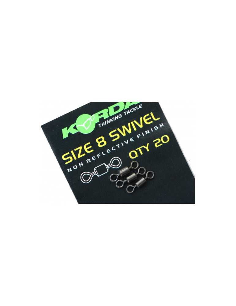 Émerillon Korda Swivel Taille 8 (20 pcs) – natusport