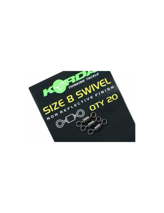 Émerillon Korda Swivel Taille 8 (20 pcs) – natusport