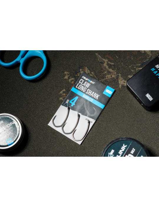 Hameçon Nash Claw Long Shank Barbless Taille 4 – natusport