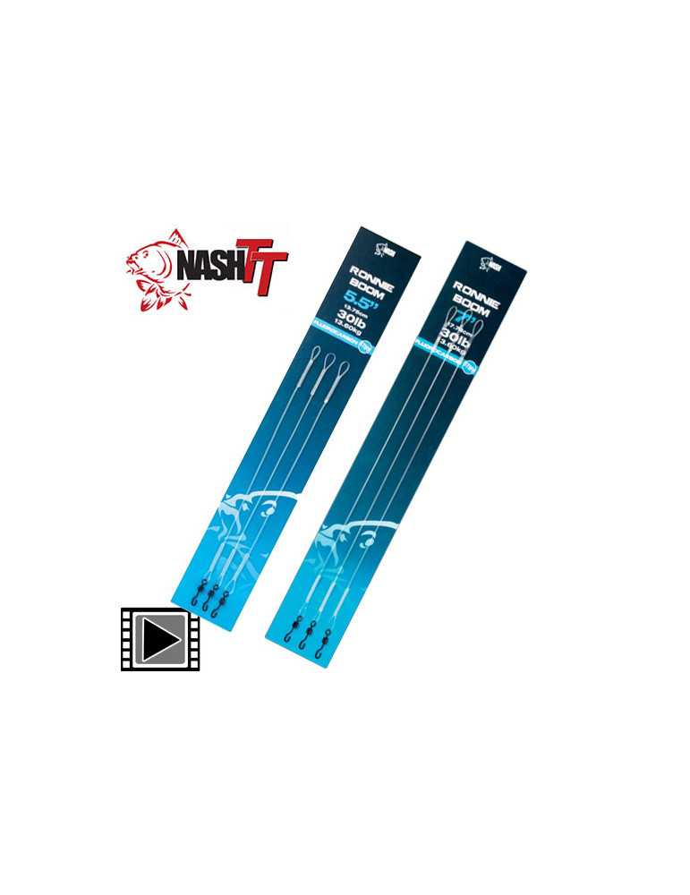 Fil Fluorocarbone Nash Ronnie Rig Boom 5.5" – natusport