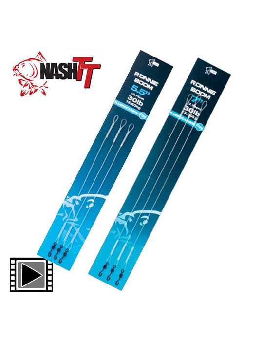 Fil Fluorocarbone Nash Ronnie Rig Boom 5.5" – natusport