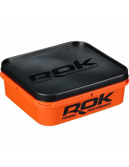 Boîte Plastylis Box Carré XL 6 L Orange/Noir – natusport