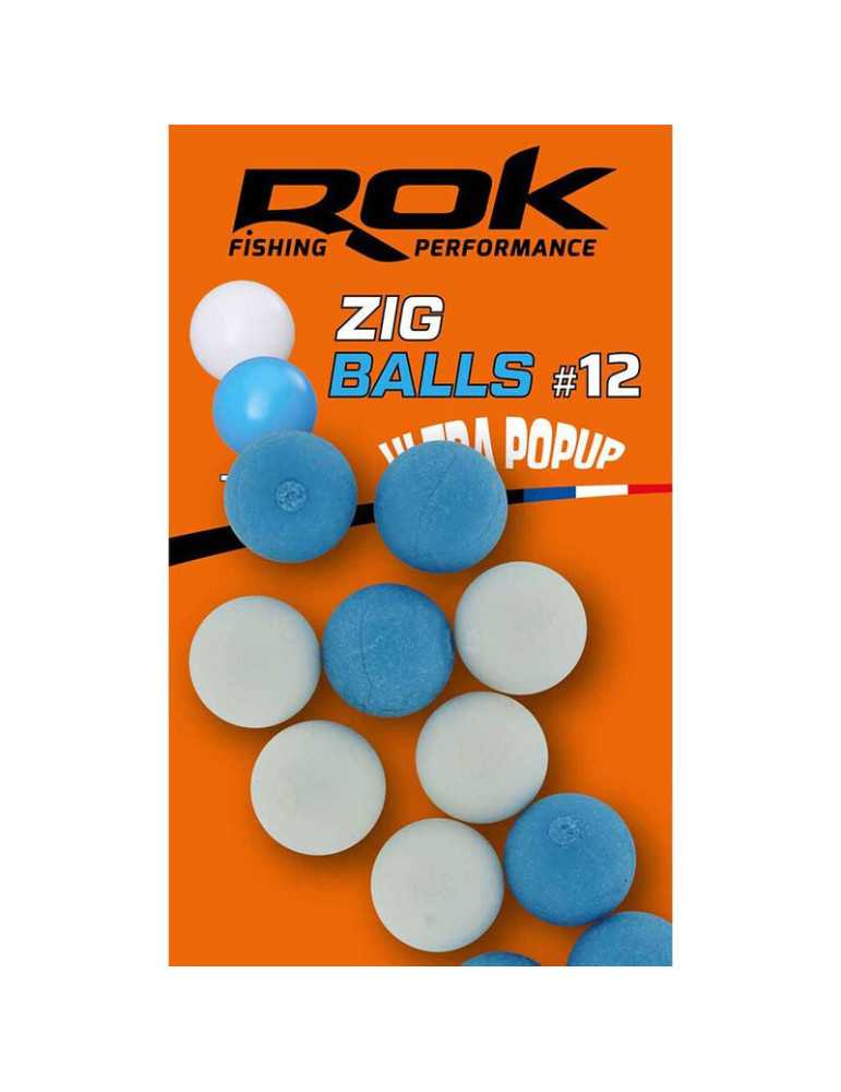 Montage ROK Fishing Zig Ball N°12 Blanc/Bleu – natusport