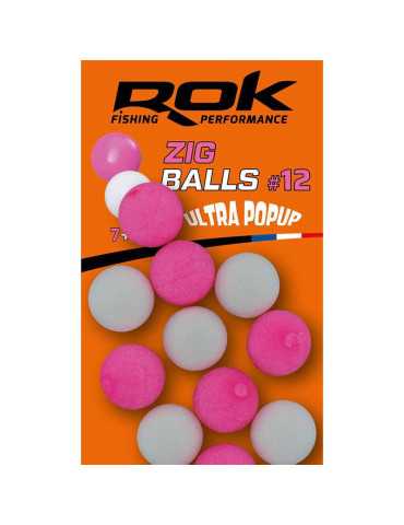 Montage ROK Fishing Zig Ball N°12 Rose/Blanc – natusport