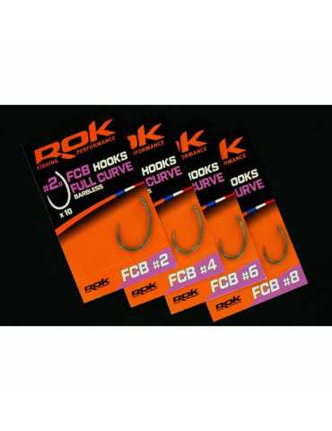 Hameçon ROK Fishing FCB Full Curve Barbless N°8 2