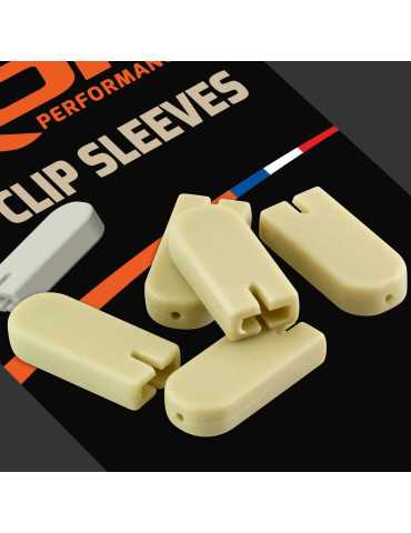 Cache Agrafe ROK Fishing Clip Sleeve Gravel (Lot de 10)