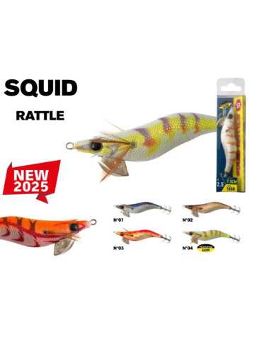 Turlutte Powerline Squid Rattle 3" 15 g Coloris 006 – natusport 2