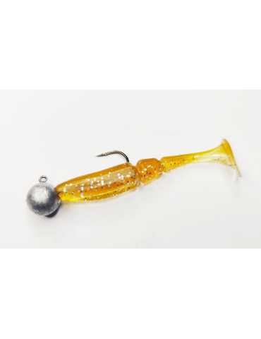 Leurre Souple Powerline GTS 5" 25g Marron/Pailleté
